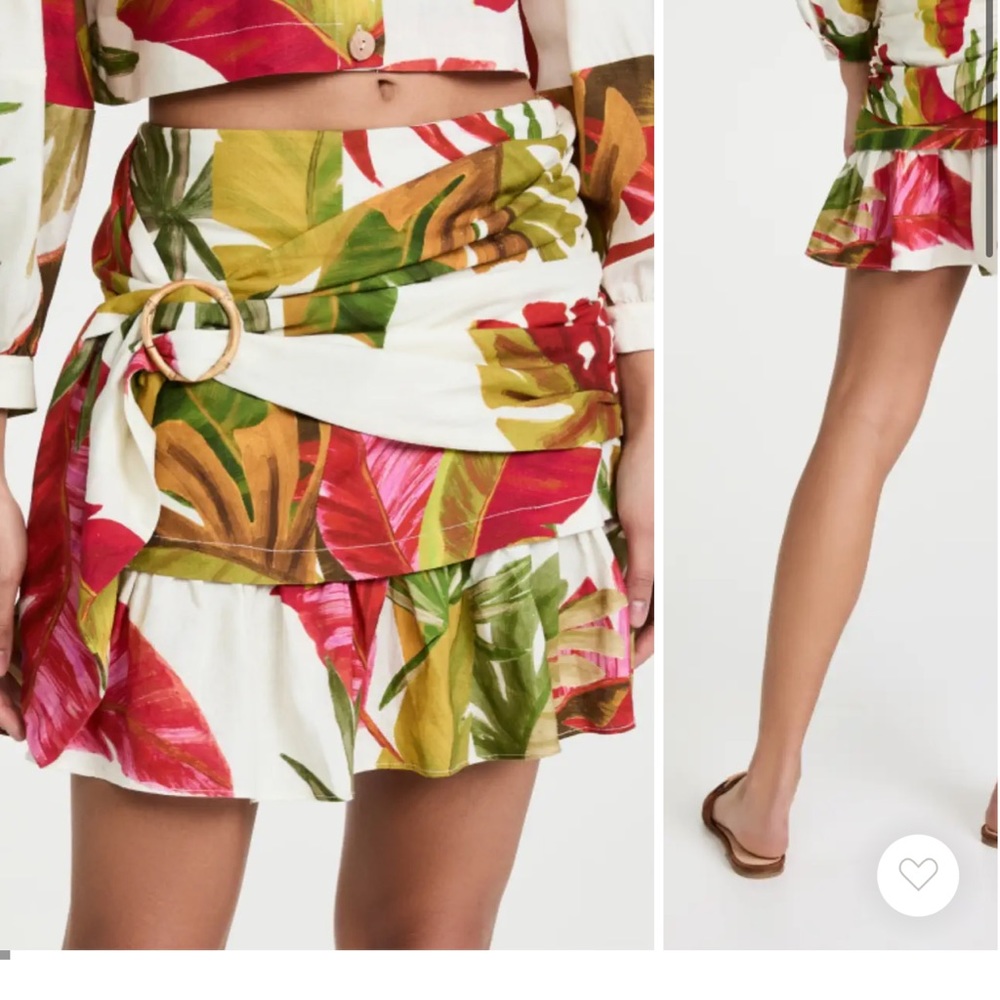 FARM Rio Spring Forest Mini Skirt